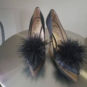 Sam Edelman Haide Black Satin Pump